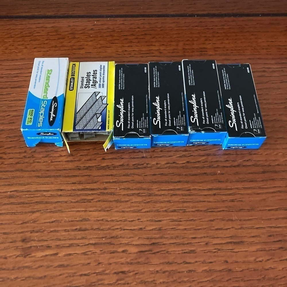 Staples from Swingline No. 35108 4 full boxes 2 partial boxes